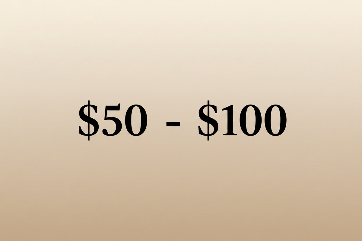 $50 - $100
