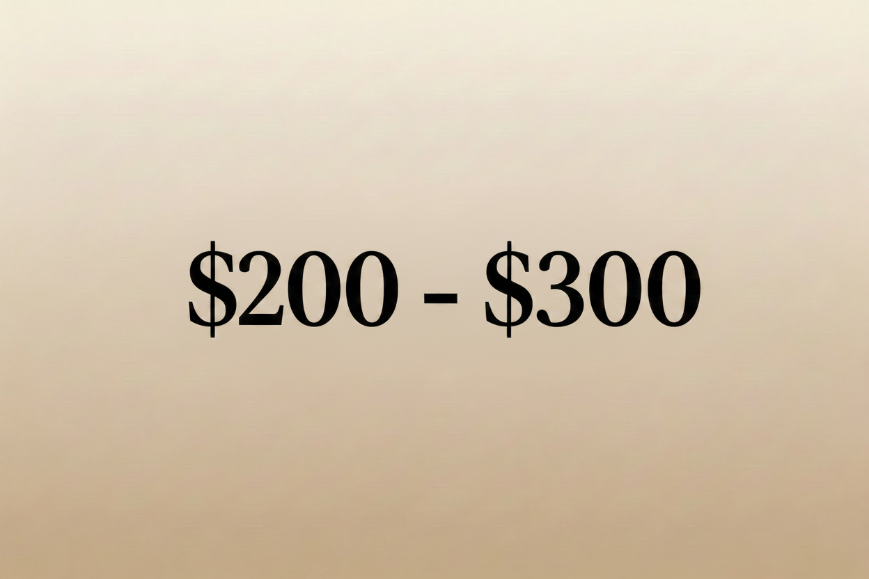$200 - $300