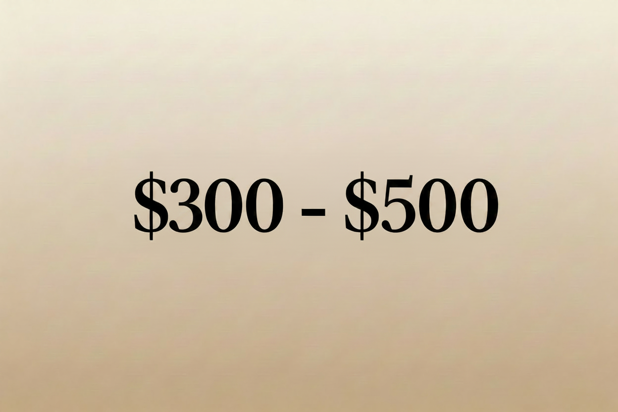 $300 - $500