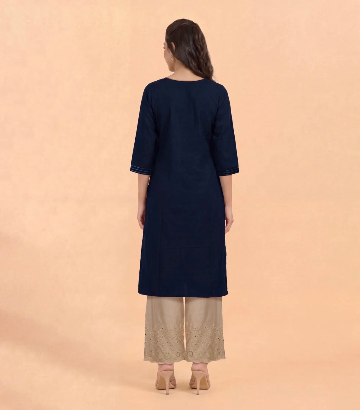 Ink blue festive kurta