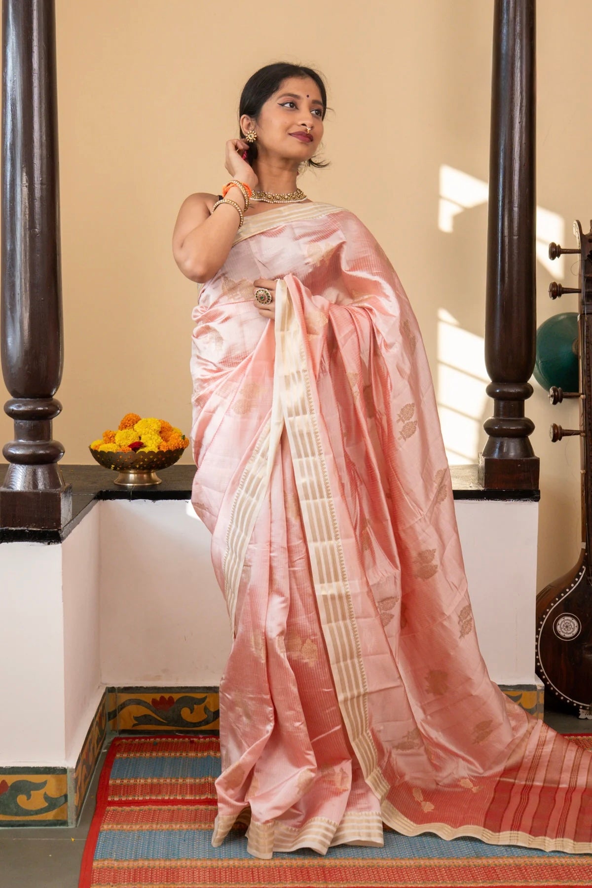 Semi tussar silk Saree