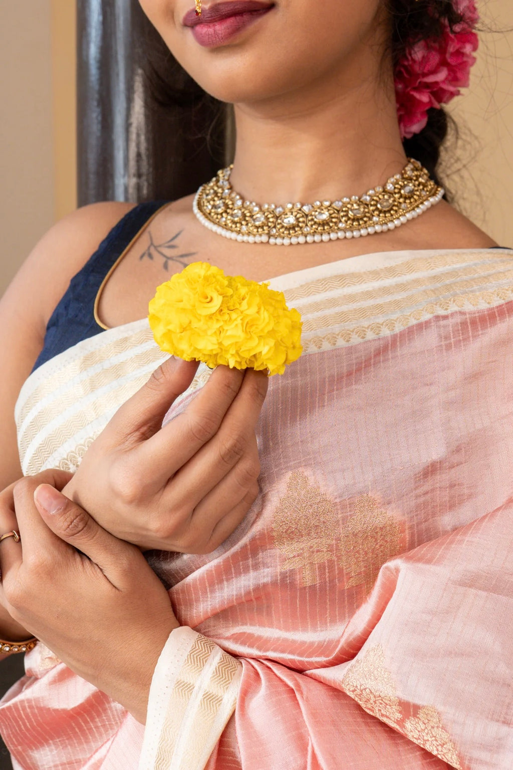 Semi tussar silk Saree
