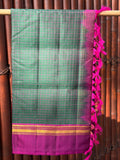 Pure kanchipuram handloom silk sarees with contrast pallu and blouse

Silk mark
