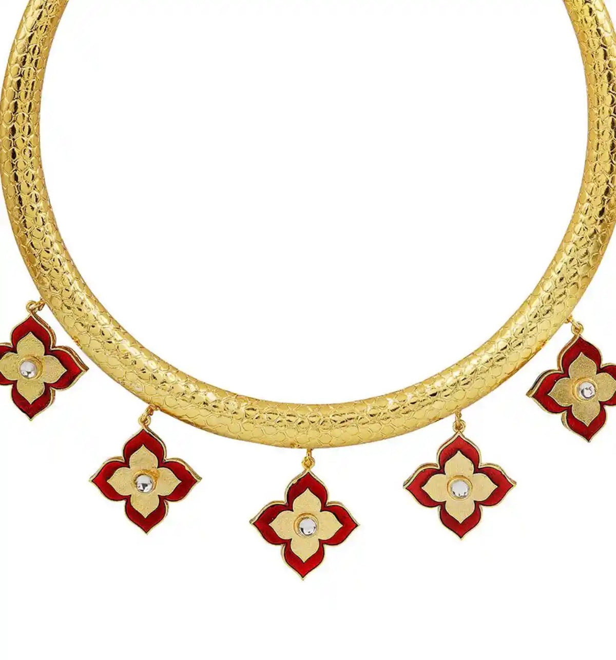 Gold plated handcrafted necklace