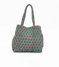 Handmade Tote Bag With Printed Motifs With Button (14"H X 17"W X 8"D)