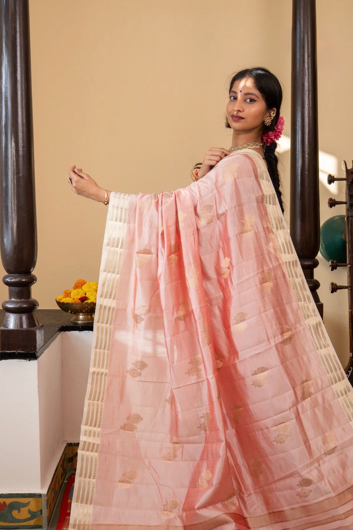 Semi tussar silk Saree