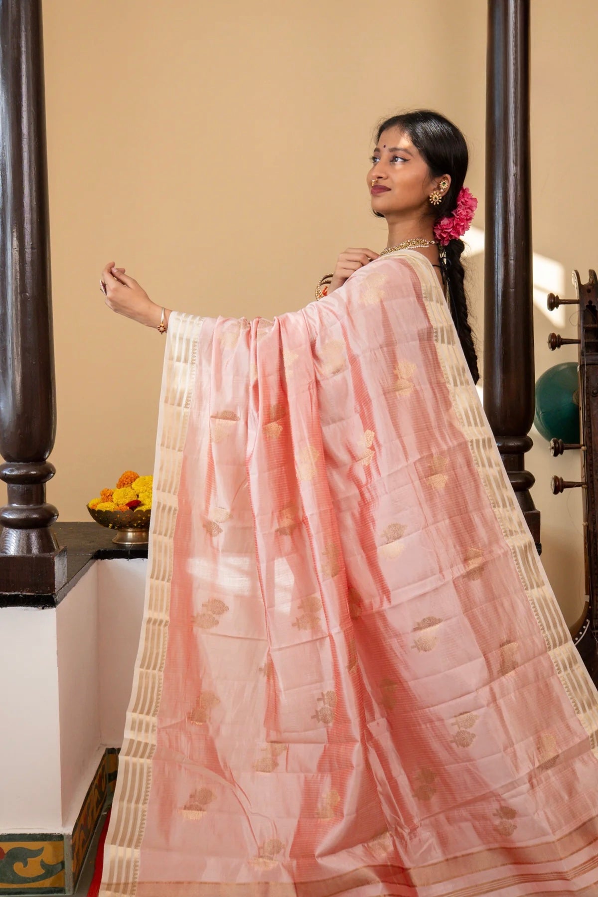 Semi tussar silk Saree