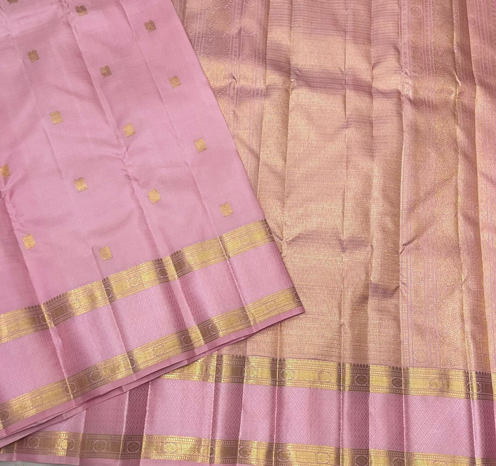 Pure kanchipuram handloom silk saree
- Pink