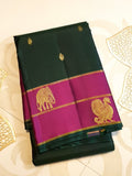 Pure kanchipuram silk sarees handwoven with 2g pure jari vintage collection