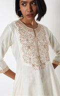 Women Ethnic Motifs Embroidered Regular Zardozi Kurta