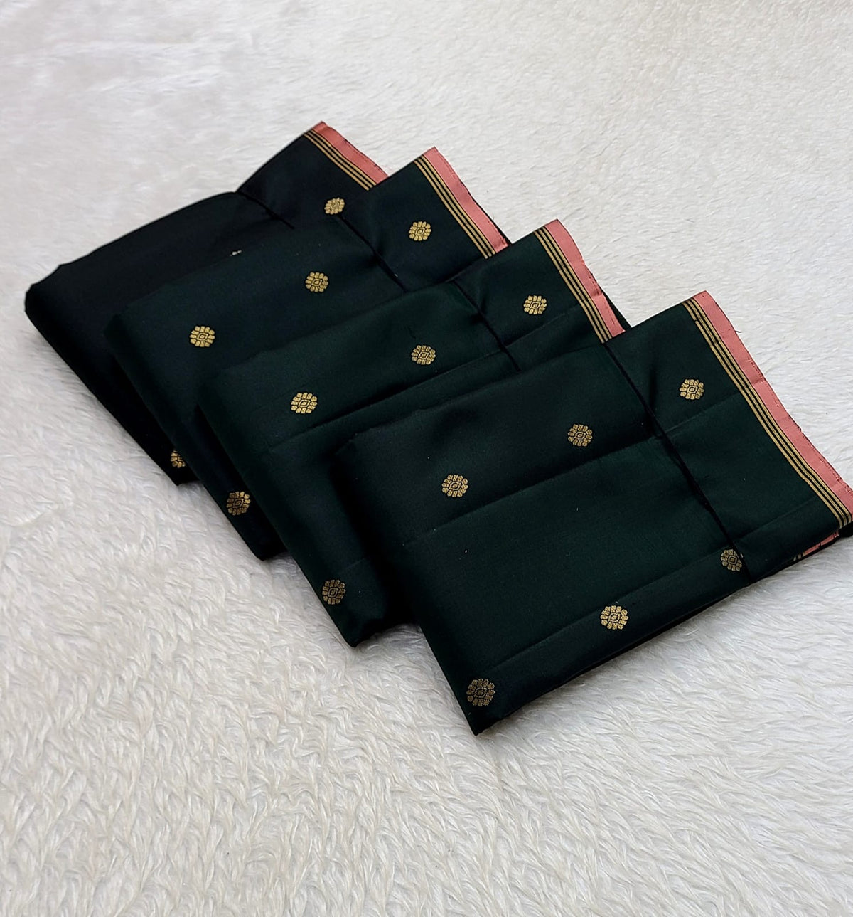 Pure Kanchipuram Handloom All Over Buttas Soft Silk Saree