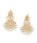 Gold plated Kundan studded Hand crafted Contemporary Chandbali