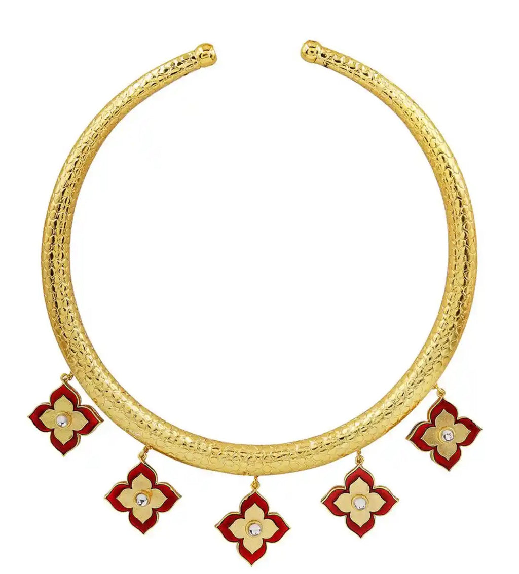 Gold plated handcrafted necklace