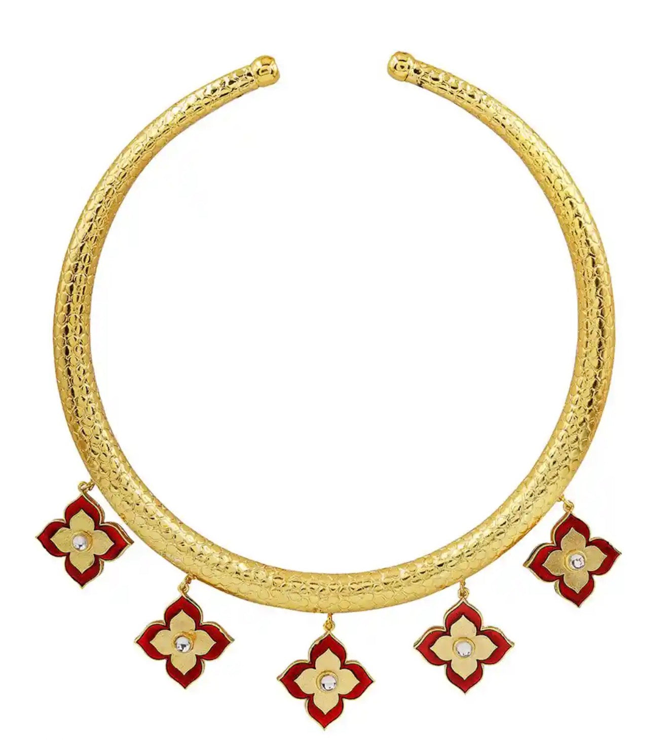 Gold plated handcrafted necklace