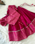 Pink skirt and top set