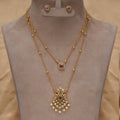 Premium 2 Line Necklace (Multi Colour)