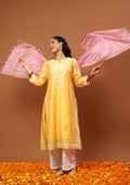 Chanderi Lurex Solid Women's Dupatta - Pink