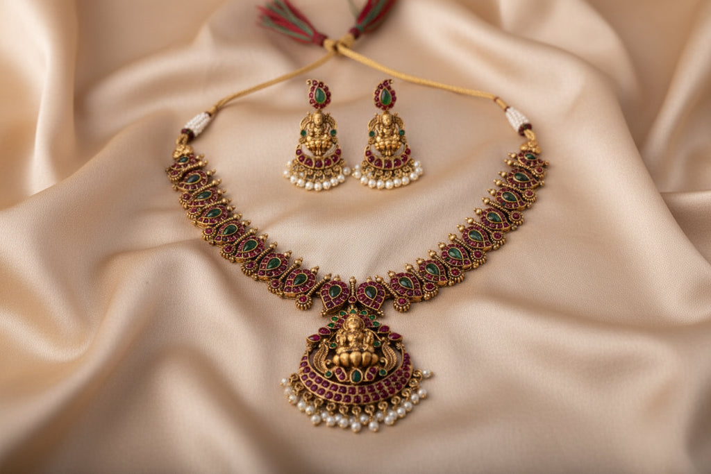 Temple Jewellery Set