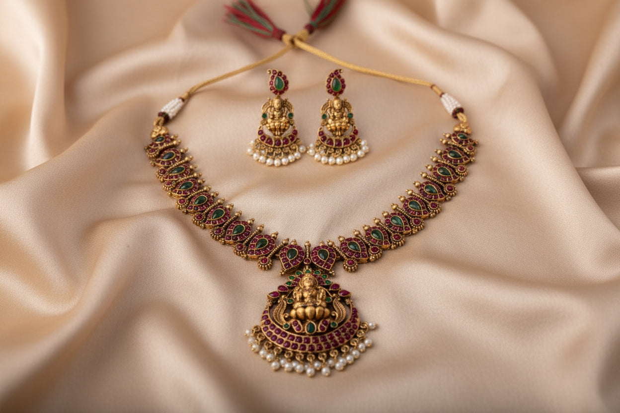Temple Jewellery Set